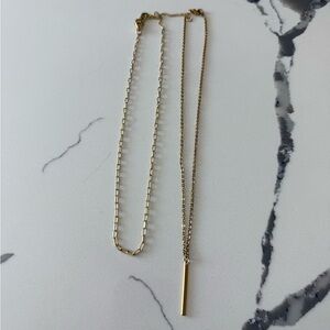 Set of 2 Gold Plated Necklaces
